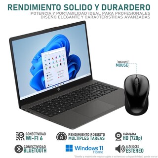 Foto 3 | Laptop Hp 250 G10 Intel Core I3 N305 16gb Ram 256gb Ssd 15.6'' Windows 11 Home Teclado En Español + Mouse Dxt