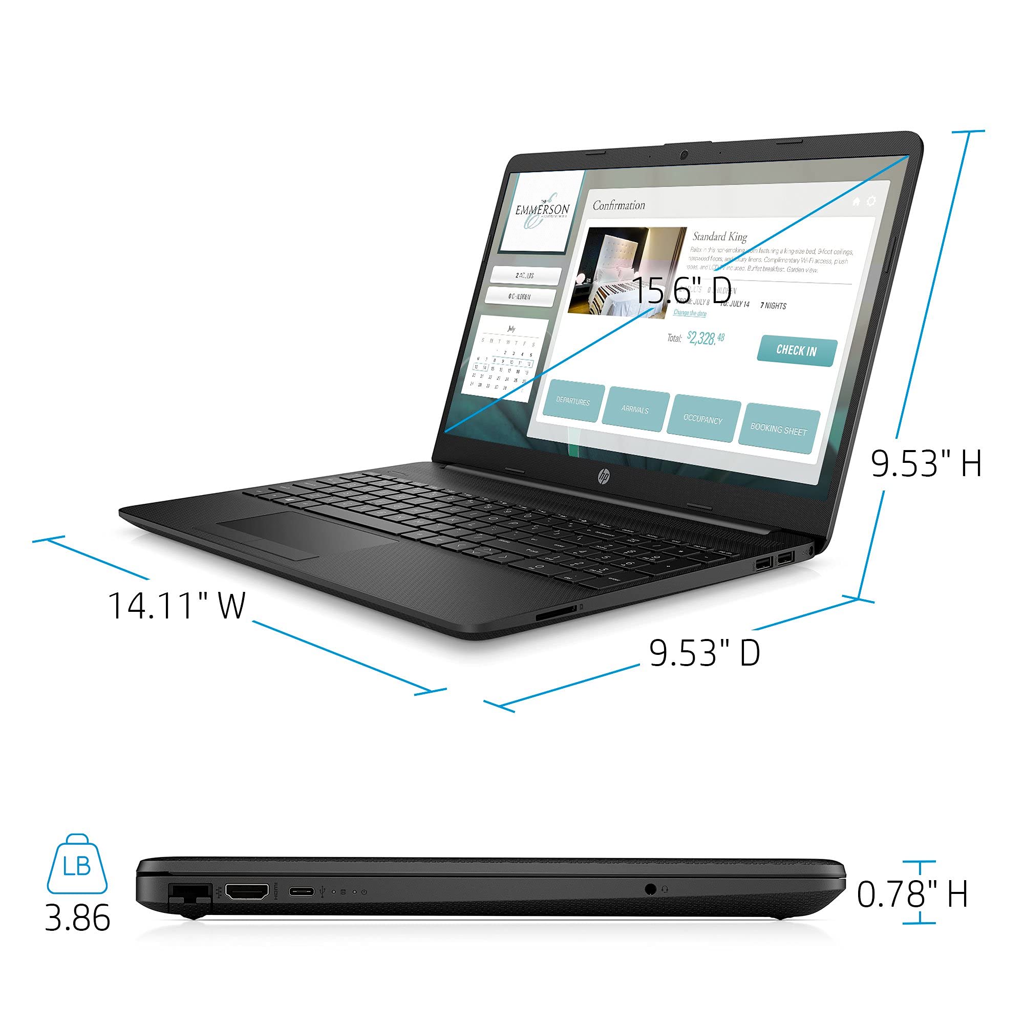 Foto 5 pulgar | Ordenador Portátil Hp 15.6 Fhd Celeron N4020 4 Gb Ram 128 Gb Ssd Win10 - Venta Internacional.