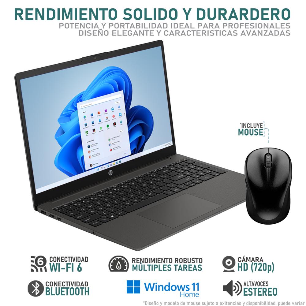 Foto 4 pulgar | Laptop Hp 250 G10 Intel Core I3 N305 16gb Ram 512gb Ssd 15.6'' Windows 11 Home Teclado En Español + Mouse Dxt