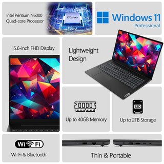 Foto 2 | Portátil Lenovo El Último Ssd Intel Pentium De 15.6 Pulgadas 4 Núcleos 16 Gb Y 1 Tb - Venta Internacional.