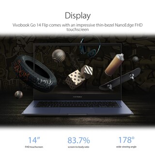 Foto 3 | Ordenador Portátil Asus Vivobook Go 14 Flip 2 En 1 14 Pulgadas 4 Gb De Ram 128 Gb - Venta Internacional.