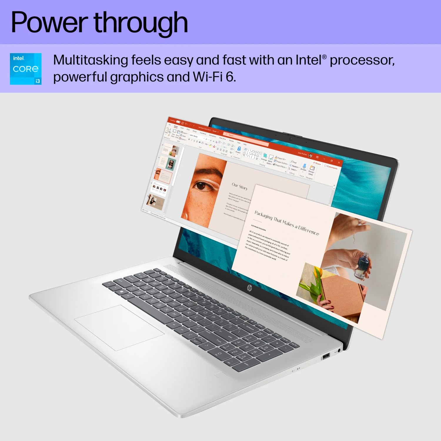 Foto 4 | Ordenador Portátil Hp Essential De 17 3'' Con Pantalla Fhd Intel Core I3-n305 De 16 Gb Y 512 Gb - Venta Internacional.