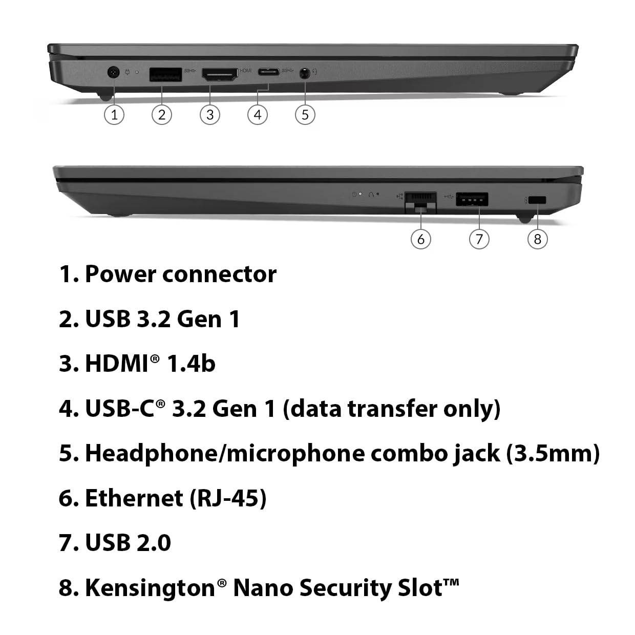 Foto 4 | Ordenador Portátil Lenovo V15 G2 15.6 Fhd Intel Celeron N4500 16 Gb 2 Tb Ssd - Venta Internacional.