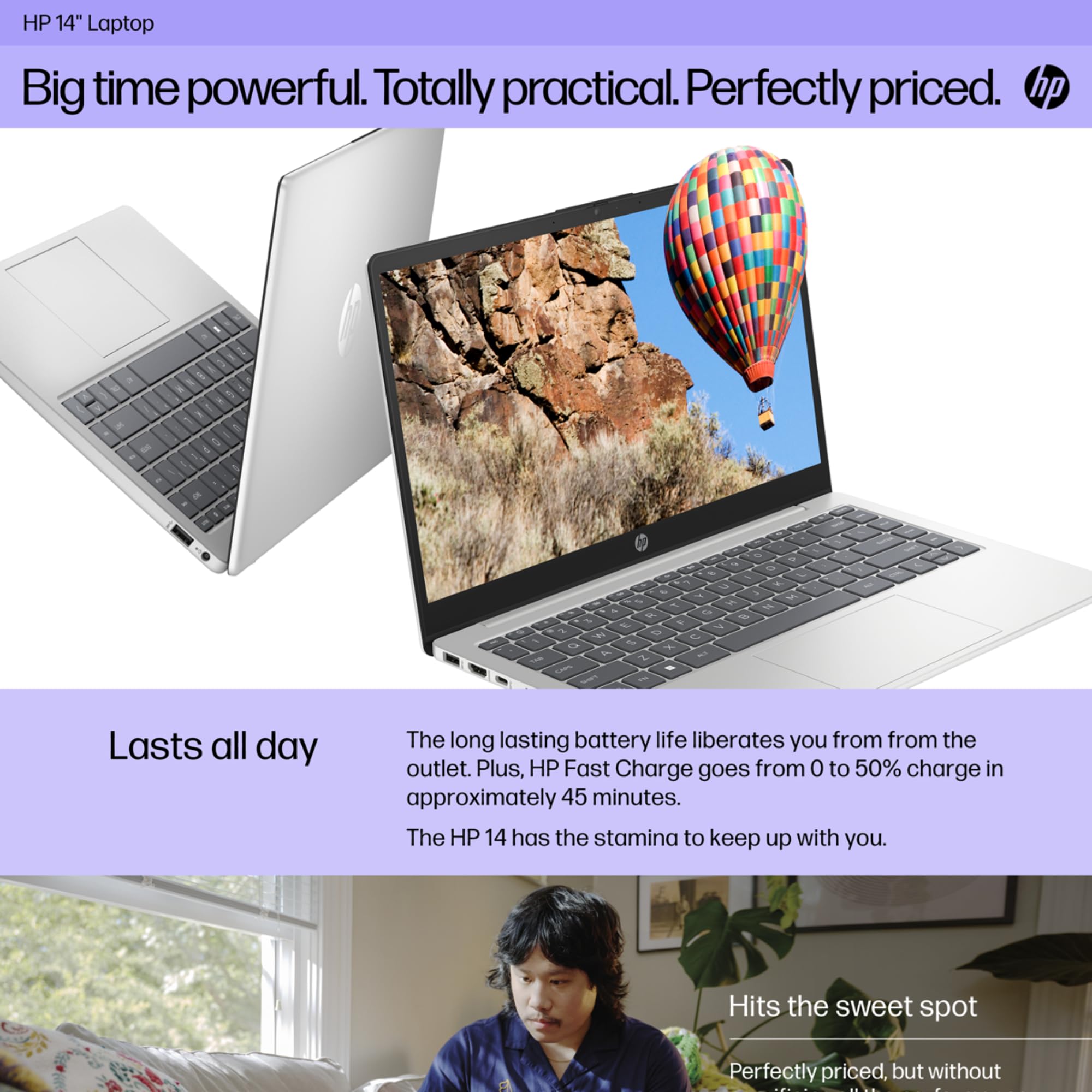 Foto 6 | Ordenador Portátil Hp 14 Ips Fhd Con Pantalla De 16 Gb De Ram  1 Tb Ssd  Windows 11s - Venta Internacional.