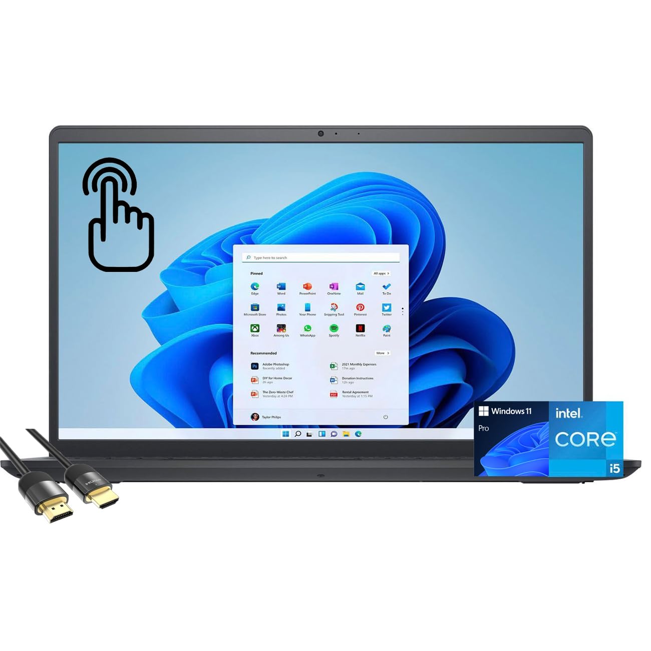 Ordenador Portátil Dell Inspiron 15 3520 Touch De 15 6 Pulgadas  11º I5  16 Gb  1 Tb  Ssd - Venta Internacional.