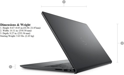 Foto 3 | Ordenador Portátil Dell Inspiron 15 2023 Business 15.6 Pulgadas Intel I5 16 Gb 512 Gb - Venta Internacional.