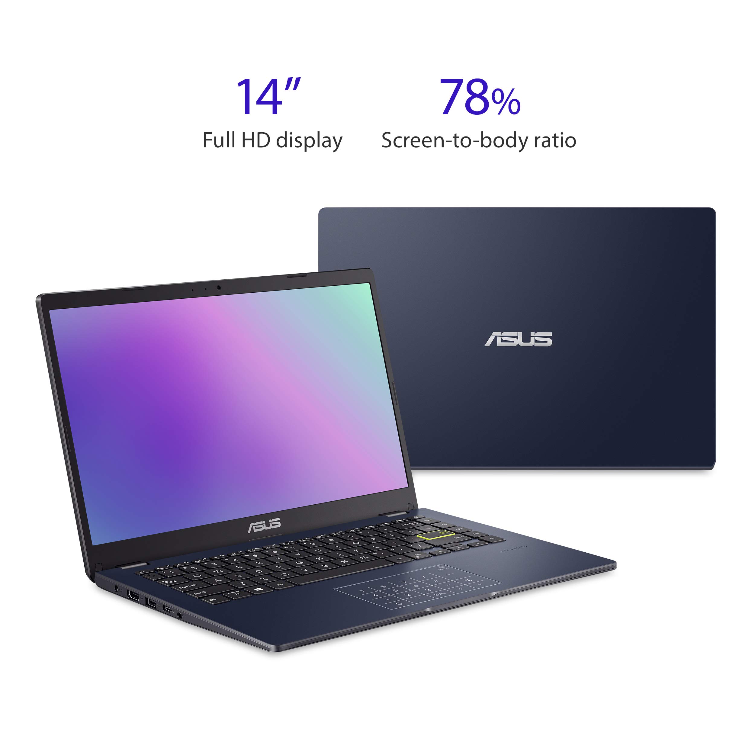 Foto 2 | Ordenador Portátil Asus L410 Ma-db04 Ultrafino De 14 Pulgadas  4 Gb De Ram Y 128 Gb De Ssd - Venta Internacional.