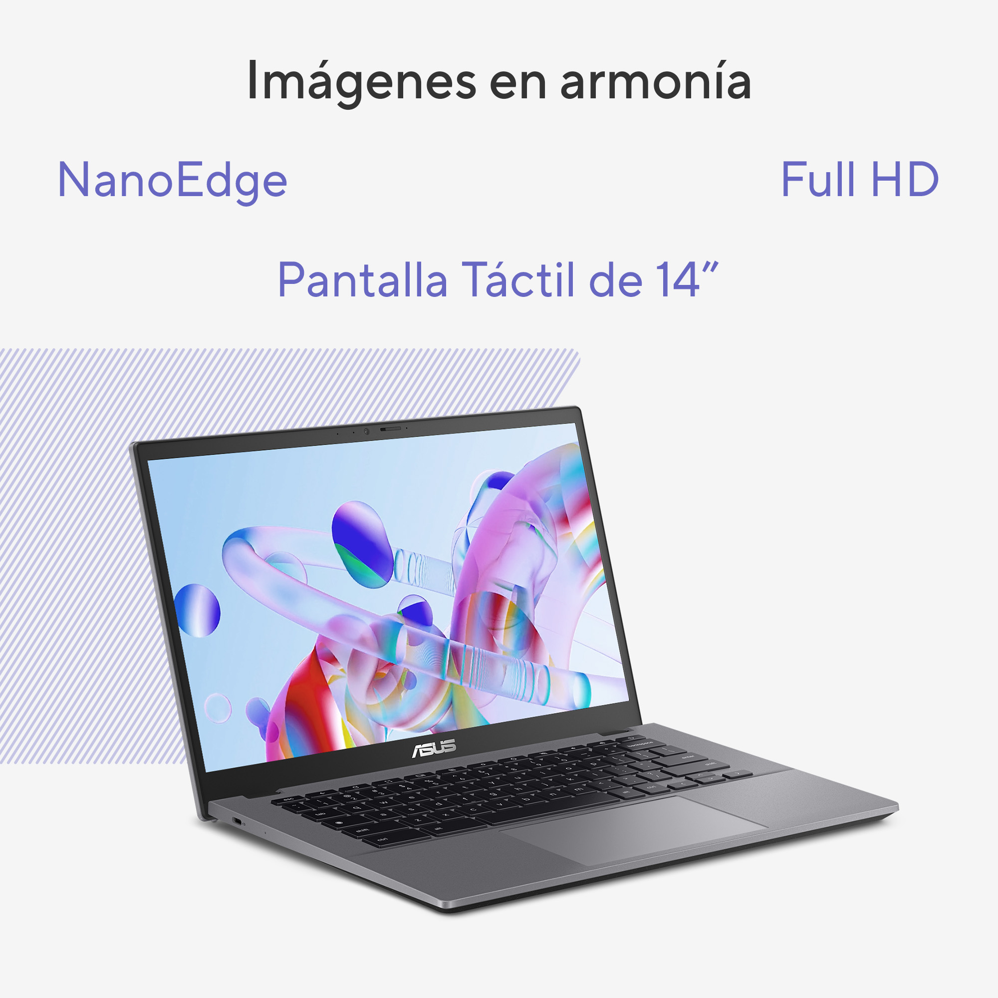 Foto 4 pulgar | Laptop Asus Chromebook Plus Cx34 cx3402 Intel Core i3 8GB 256G UFS Pantalla Táctil 15.6" FHD Gris