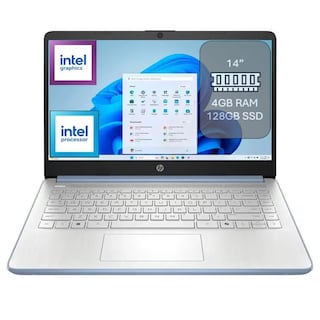 Foto 1 | Laptop Hp Intel Celeron 6012dx 4gb Ram 128gb 14'' Azul