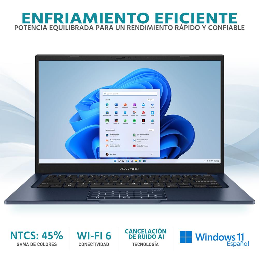 Foto 4 pulgar | Laptop Asus Vivobook 14 Intel Core I5 1334u 8gb Ram 512gb Ssd 14'' Windows 11 Home Teclado En Español