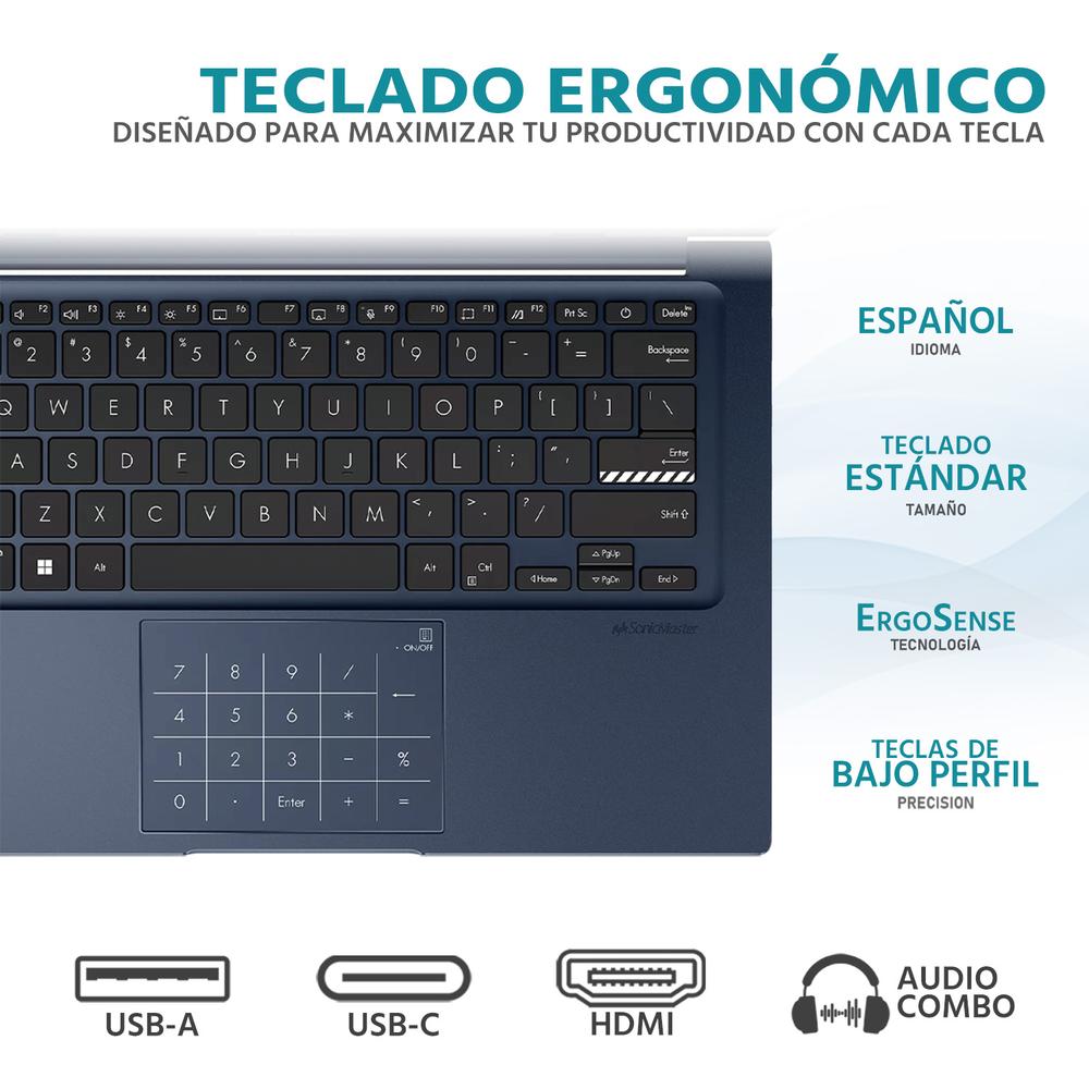 Foto 5 pulgar | Laptop Asus Vivobook 14 Intel Core I5 1334u 8gb Ram 512gb Ssd 14'' Windows 11 Home Teclado En Español