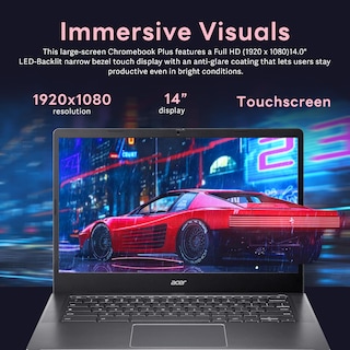 Foto 5 | Portátil Acer Chromebook Plus 14 Fhd Con Pantalla Táctil De 8 Gb De Ram 672 Gb - Venta Internacional.