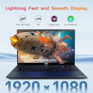 Foto 2 | Ordenador Portátil Nimo Ips Fhd De 15 6 Pulgadas Intel Pentium N100 8 Gb De Ram 256 Gb Ssd - Venta Internacional.