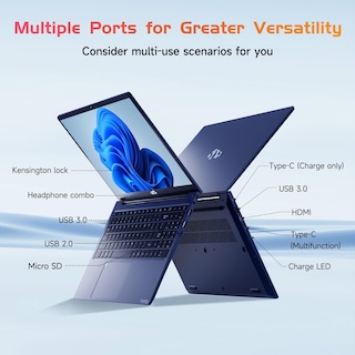 Foto 3 | Ordenador Portátil Nimo Ips Fhd De 15 6 Pulgadas Intel Pentium N100 8 Gb De Ram 256 Gb Ssd - Venta Internacional.