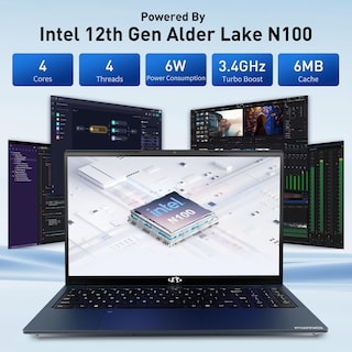 Foto 4 | Ordenador Portátil Nimo Ips Fhd De 15 6 Pulgadas Intel Pentium N100 8 Gb De Ram 256 Gb Ssd - Venta Internacional.