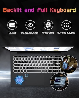 Foto 3 | Ordenador Portátil Nimo Ips Fhd De 15 6 Pulgadas Intel Pentium N100 16 Gb De Ram 512 Gb Ssd - Venta Internacional.
