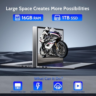 Foto 3 | Ordenador Portátil Nimo 15.6 Fhd Intel Pentium N100 16 Gb Ram 1 Tb Ssd Win 11 - Venta Internacional.
