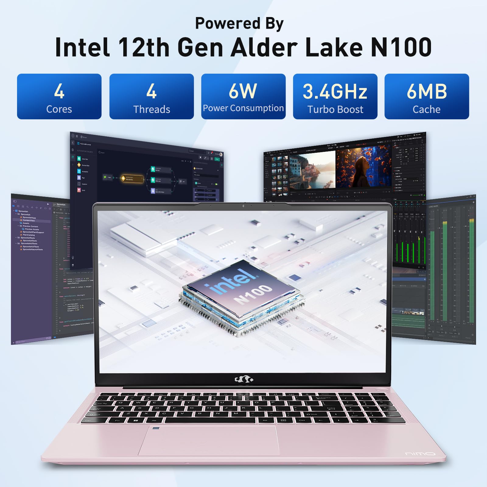Foto 6 pulgar | Ordenador Portátil Nimo Ips Fhd De 15 6 Pulgadas  Intel Pentium N100  16 Gb De Ram  1 Tb  Ssd - Venta Internacional.