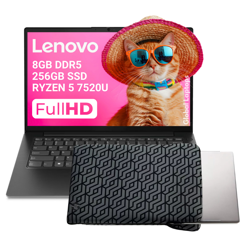 Foto 2 pulgar | Laptop Lenovo 14-8yus Ryzen 5 8gb Ram 256 Ssd 1080p FHD con Regalo