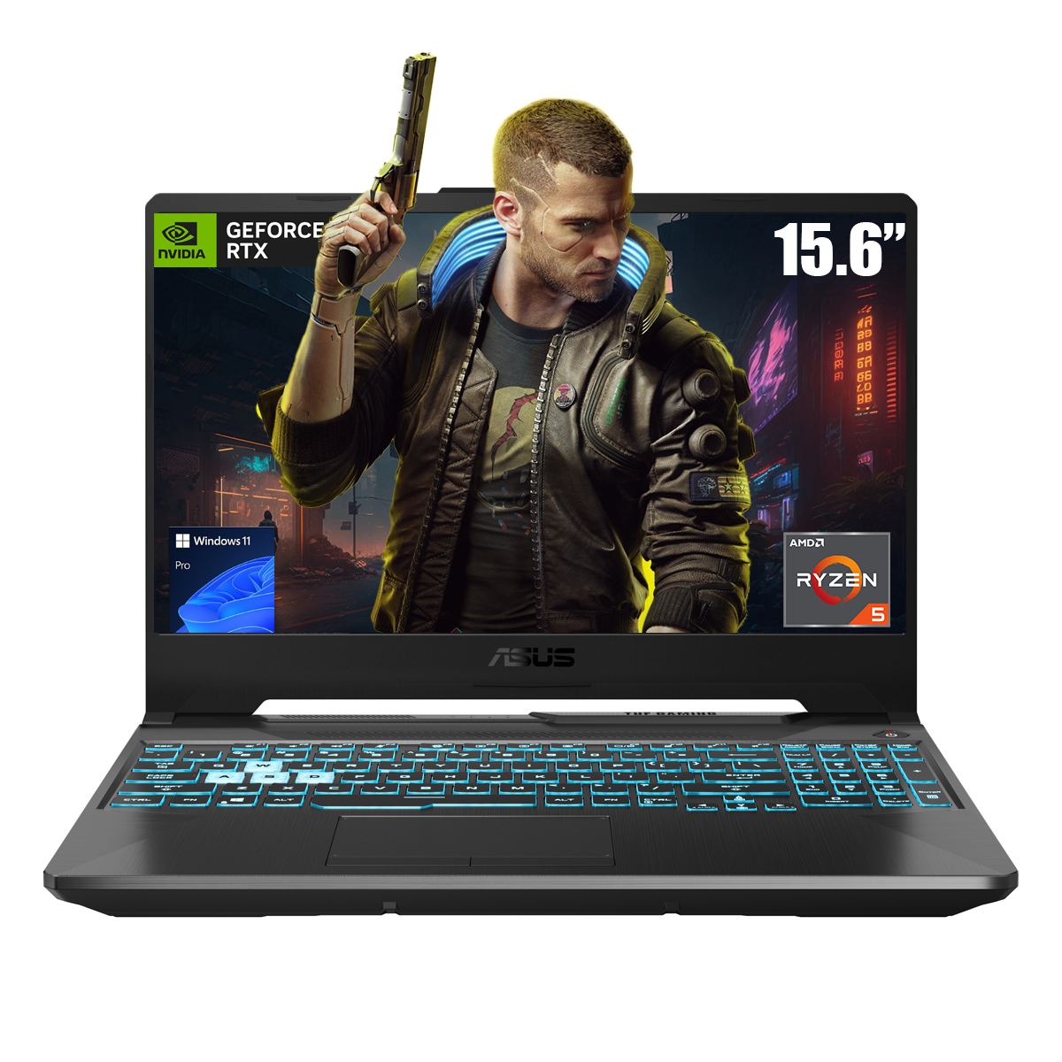 Foto 2 pulgar | Laptop ASUS TUF Gaming F15 15.6" FHD, Intel Core i5-11400H, 8GB RAM, 512GB SSD, NVIDIA RTX 2050, Windows 11 Home, Negro