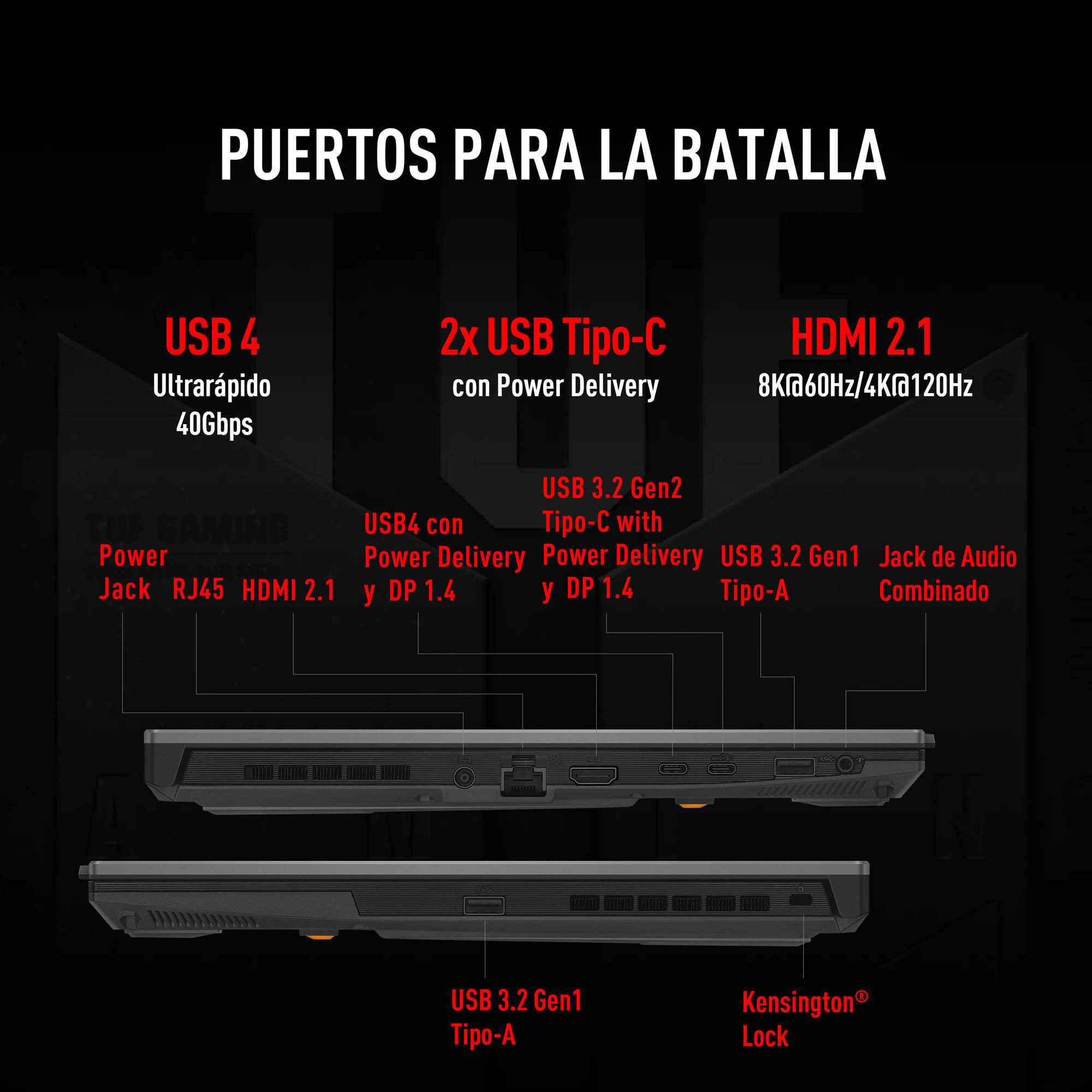 Foto 8 pulgar | Laptop Asus Tuf Gaming A15  Amd Ryzen 5  Serie 7000  8gb De Ram  Nvidia Geforce Rtx 4050  512gb Ssd   15.6'' Fhd  Gris