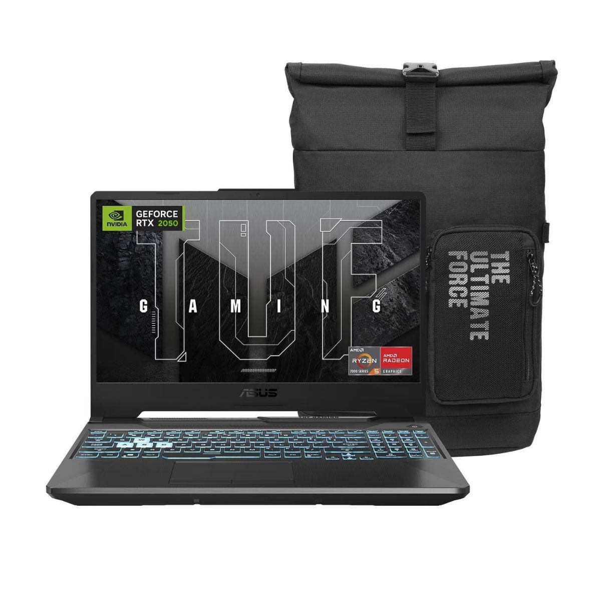 Foto 2 pulgar | Laptop Gamer Asus Tuf Gaming Amd Ryzen 5 8gb Ram 512gb Ssd Geforce Rtx 2050 Incluye Mochila Asus Gamer