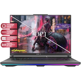 Foto 2 | Laptop Gamer ASUS Rog Strix G16 Geforce Rtx 4060 Intel Core I9 14900hx 32gb Ram 1.5tb Ssd 16 W11h Mouse DXT