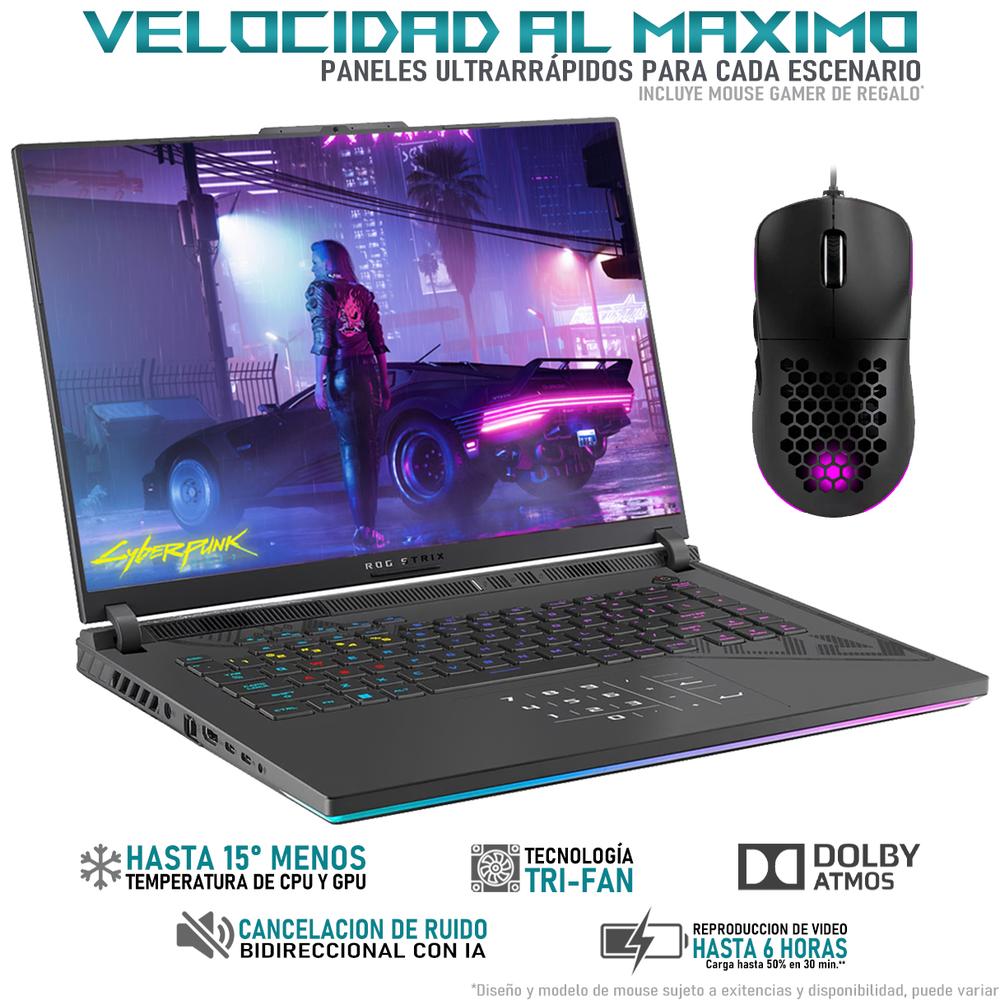 Foto 4 pulgar | Laptop Gamer ASUS Rog Strix G16 Geforce Rtx 4060 Intel Core I9 14900hx 32gb Ram 1.5tb Ssd 16 W11h Mouse DXT