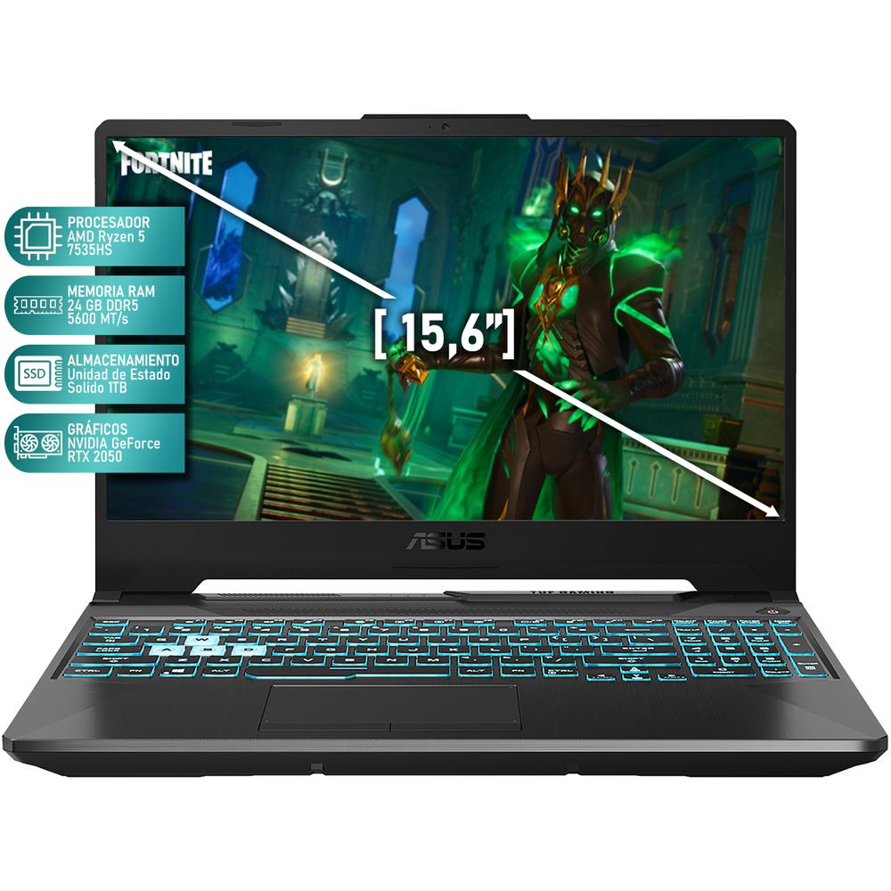 Foto 3 pulgar | Laptop Gamer ASUS Tuf Gaming A15 Geforce Rtx 2050 Amd Ryzen 5 7535hs 24gb Ram 1tb Ssd 15.6'' W11h Mouse DXT