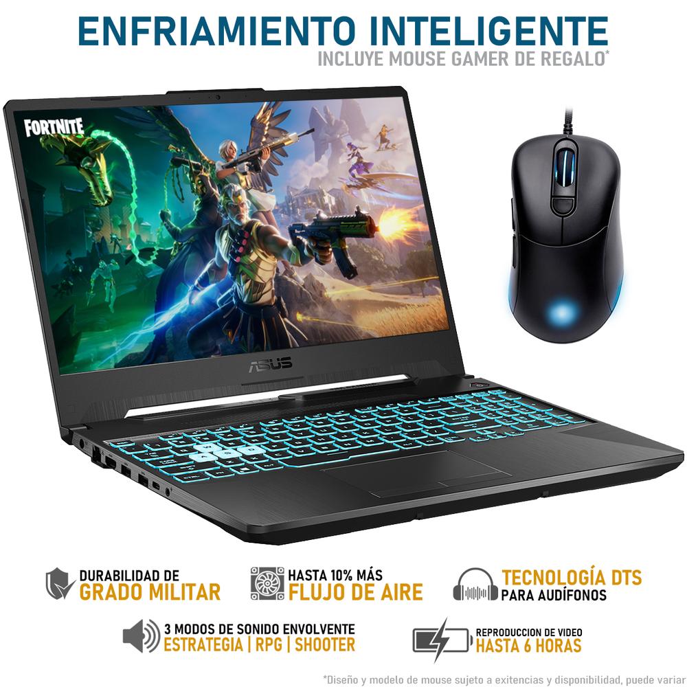 Foto 4 pulgar | Laptop Gamer ASUS Tuf Gaming A15 Geforce Rtx 2050 Amd Ryzen 5 7535hs 24gb Ram 1tb Ssd 15.6'' W11h Mouse DXT