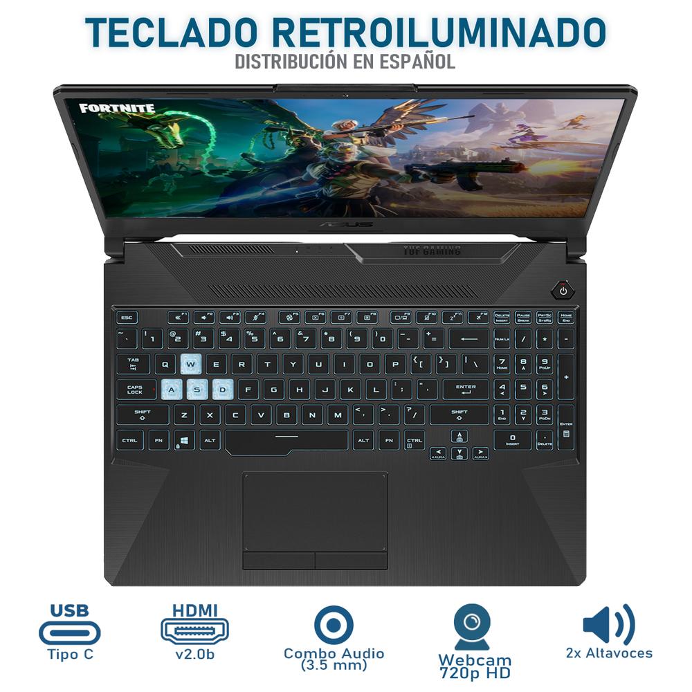 Foto 5 pulgar | Laptop Gamer ASUS Tuf Gaming A15 Geforce Rtx 2050 Amd Ryzen 5 7535hs 24gb Ram 1tb Ssd 15.6'' W11h Mouse DXT