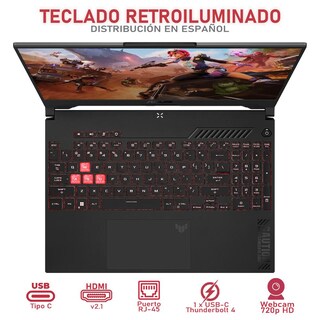 Foto 4 | Laptop Gamer ASUS Tuf Gaming A15 Geforce Rtx 4050 Amd Ryzen 5 7535hs 32gb Ram 1.5tb Ssd 15.6 W11h Mouse DXT