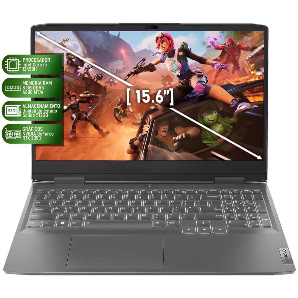 Foto 2 | Laptop Gamer Lenovo Loq Nvidia Geforce RTX 2050 Intel Core I5 12450h 8 GB RAM 512 GB SSD 15.6 Pulgadas Windows 11 Home