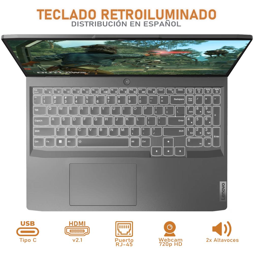 Foto 5 pulgar | Laptop Lenovo Loq Nvidia Geforce Rtx 4050 Intel Core I5 32gb Ram 1.5tb Ssd con Mouse