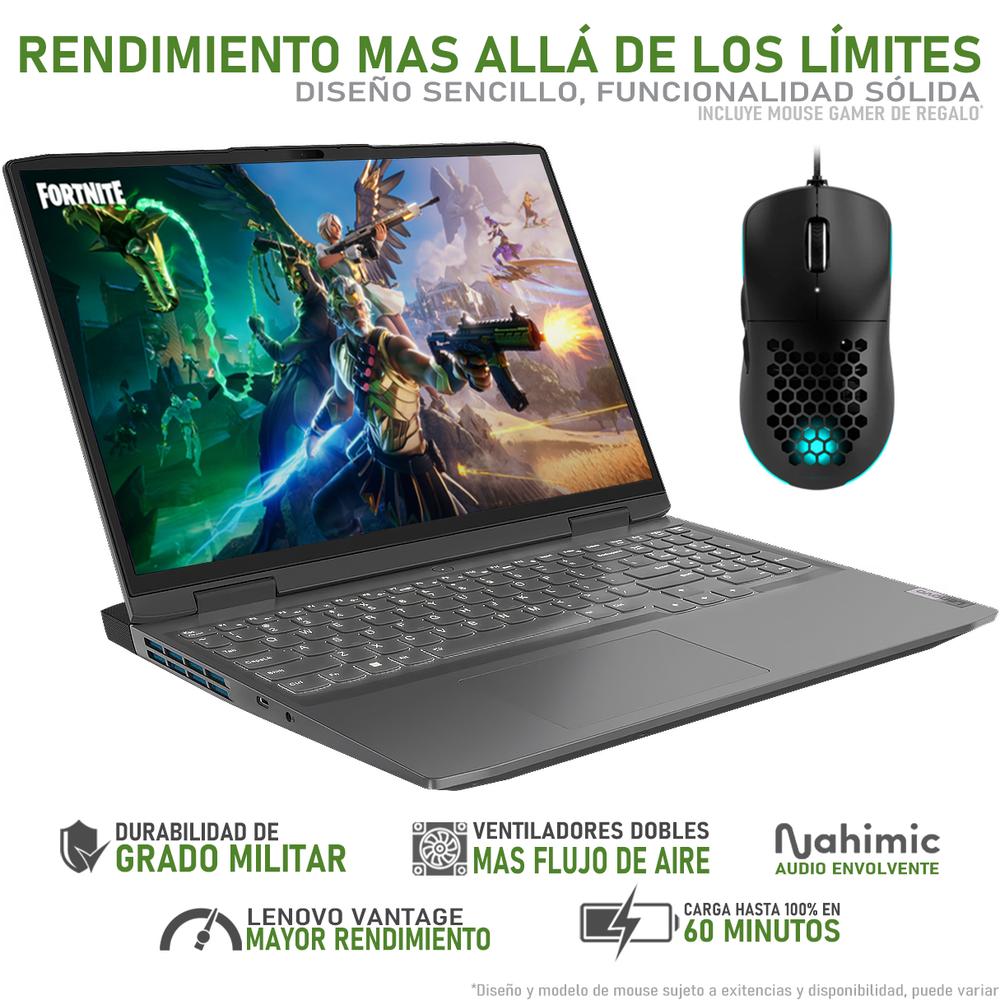 Foto 4 pulgar | Laptop  Lenovo Loq Nvidia Geforce Rtx 2050 Intel Core I5 16gb Ram 512gb Ssd con Mouse