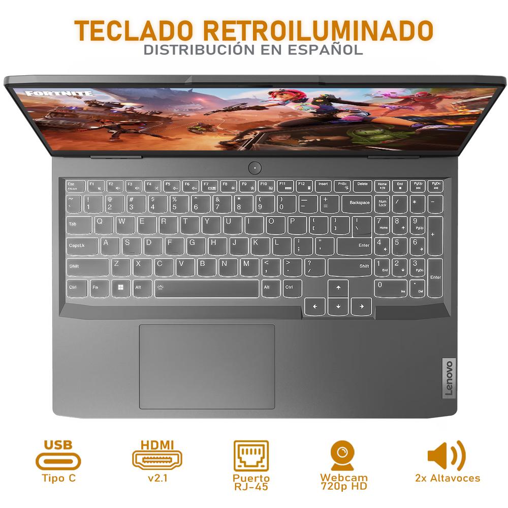 Foto 5 pulgar | Laptop  Lenovo Loq Nvidia Geforce Rtx 2050 Intel Core I5 16gb Ram 512gb Ssd con Mouse