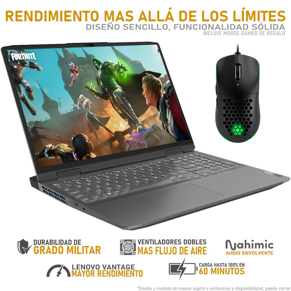 Foto 4 pulgar | Laptop  Lenovo Loq Nvidia Geforce Rtx 2050 Intel Core I5 24gb Ram 1.5tb Ssd con Mouse