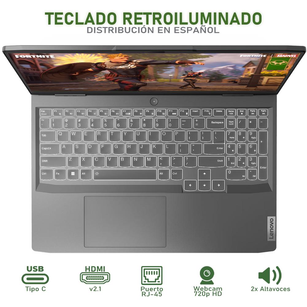 Foto 5 pulgar | Laptop  Lenovo Loq Nvidia Geforce Rtx 2050 Intel Core I5 24gb Ram 1.5tb Ssd con Mouse