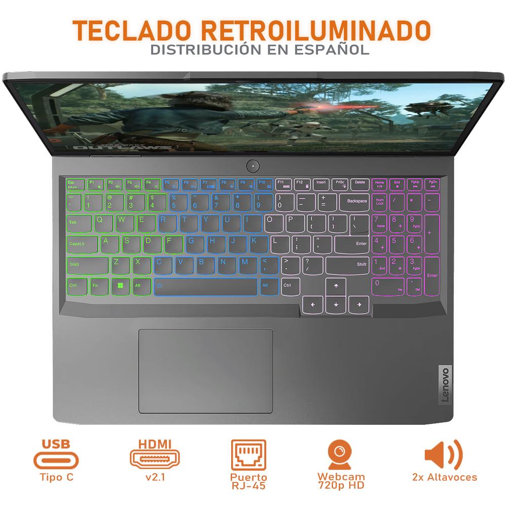 Foto 5 pulgar | Laptop Gamer Lenovo Loq Nvidia Geforce Rtx 4060 Intel Core I7 13620h 16gb Ram 1.5tb Ssd 16'' W11h Teclado En Españo