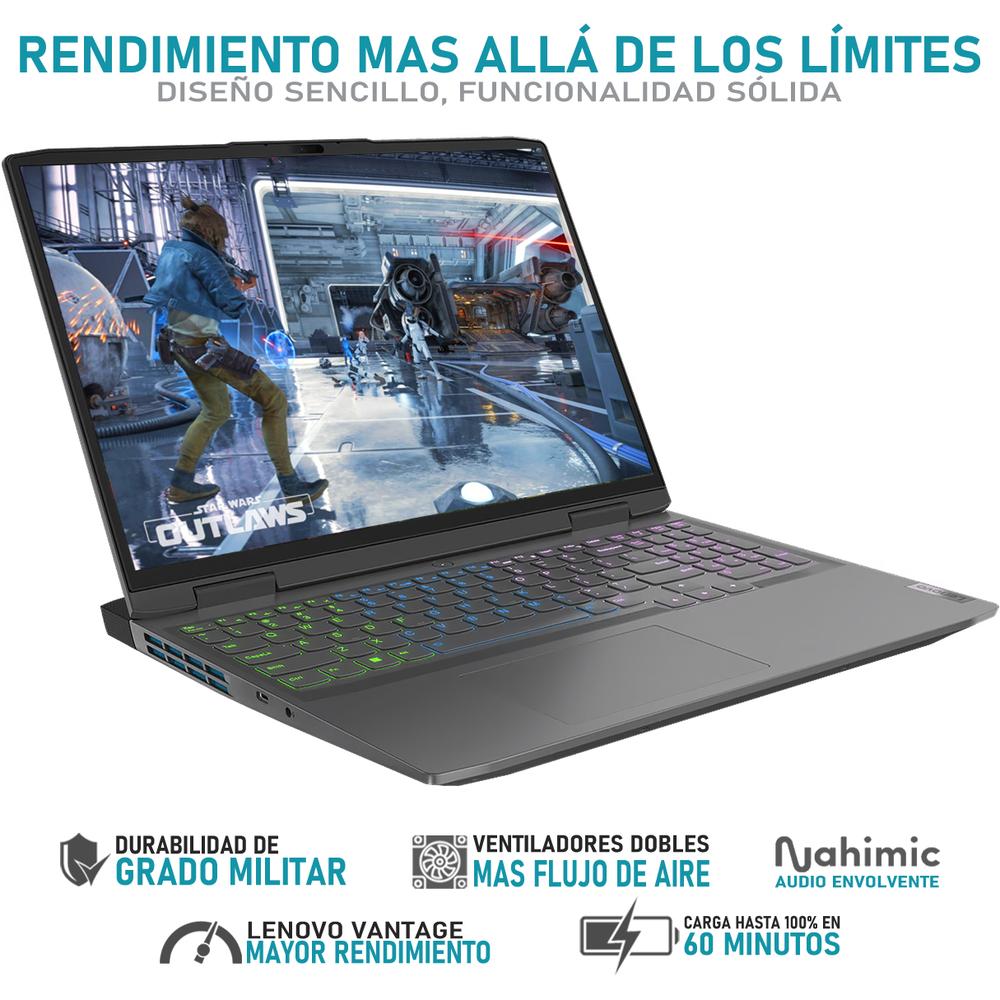 Foto 4 pulgar | Laptop Gamer Lenovo Loq Nvidia Geforce Rtx 4060 Intel Core I7 13620h 32 gb Ram 1.5 tb Ssd 16'' W11h Teclado En Es