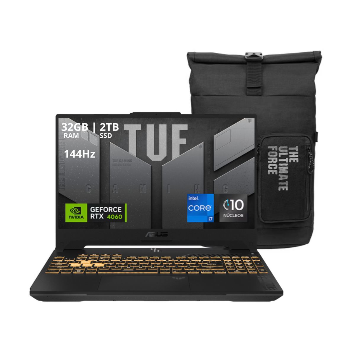 Foto 7 pulgar | Laptop Gamer Asus Tuf Gaming F15 15.6'' con Mochila Incluida