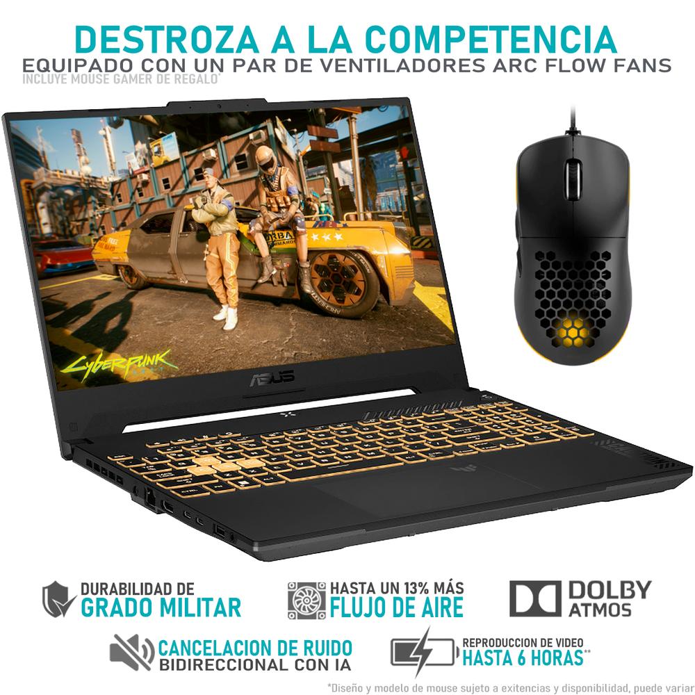 Foto 4 pulgar | Laptop Gamer Asus Tuf Gaming F15 RTX 4070 Teclado en Inglés