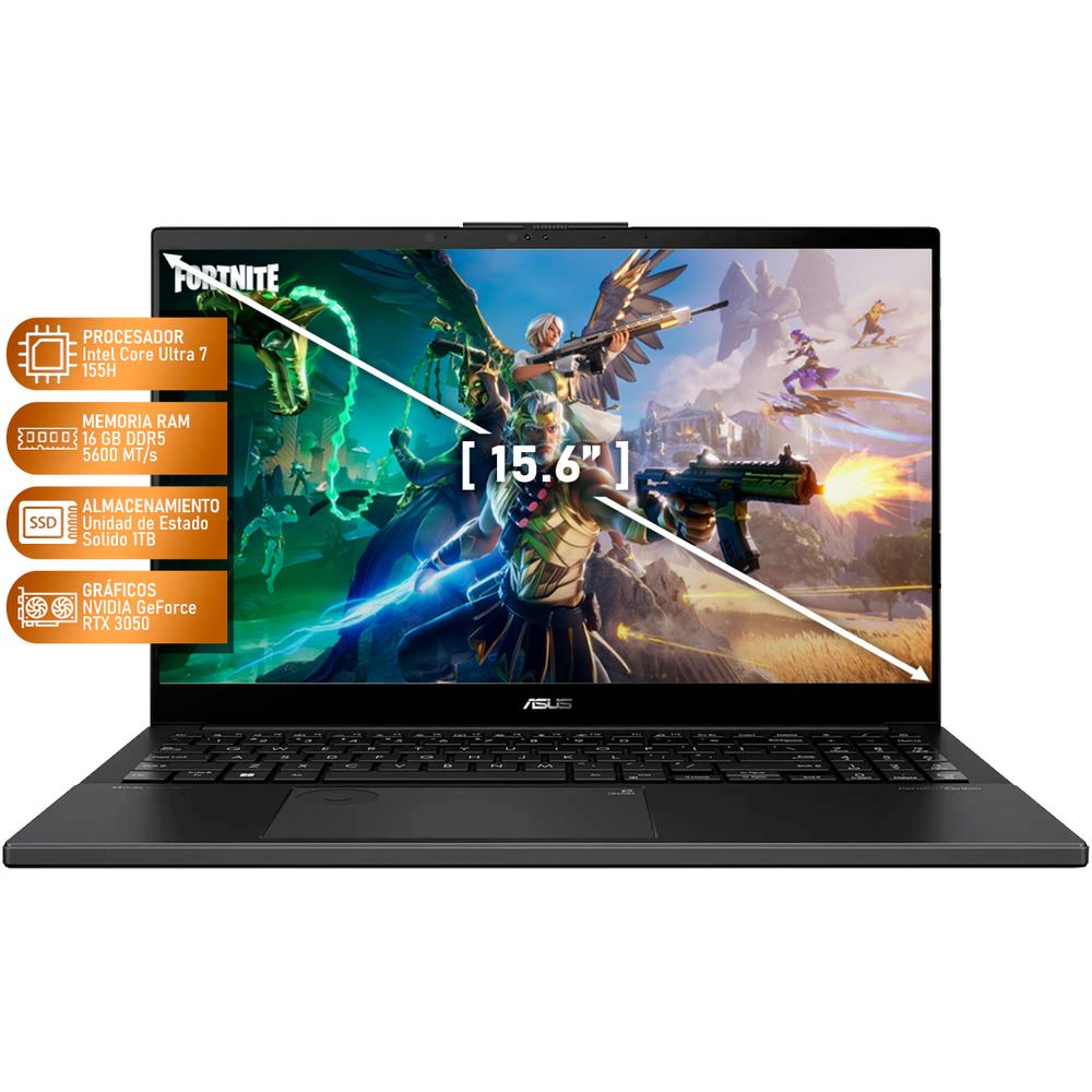 Foto 3 pulgar | Laptop Gamer Asus Vivobook Pro 15 Geforce Rtx 3050 Intel Core Ultra 7 155h 16gb Ram 1tb Ssd Oled 15.6'' W11h Tecla