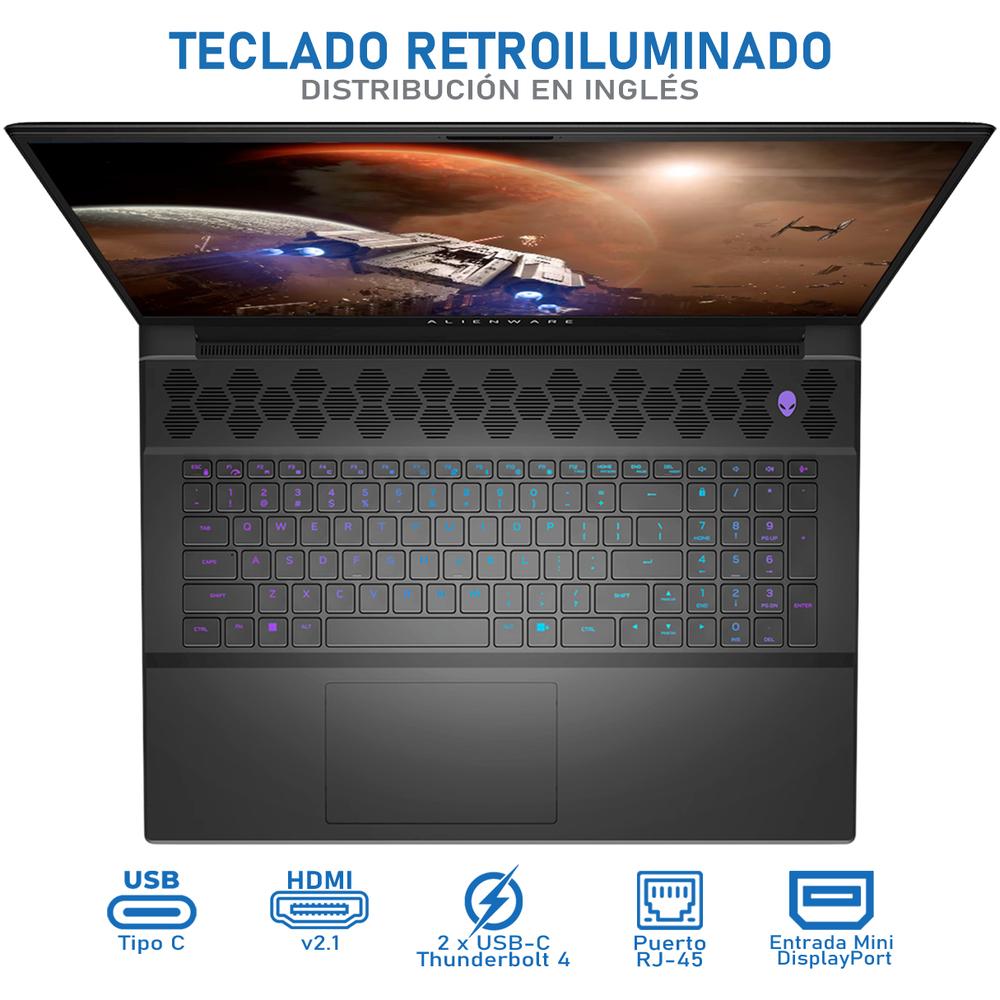 Foto 5 pulgar | Laptop Gamer Alienware M18 R2 Nvidia Geforce Rtx 4080 Intel Core I9 14900hx 32gb Ram 1tb Ssd 18'' 165hz W11h Tecla