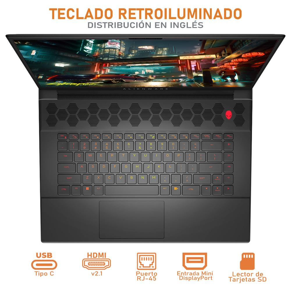 Foto 5 pulgar | Laptop Gamer Alienware M16 Nvidia Geforce Rtx 4080 Amd Ryzen 9 7845hx 16 GB RAM 1 TB SSD 16'' 240hz W11h Teclado en I