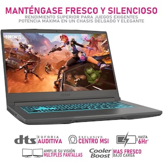 Foto 3 | Laptop Gamer MSI Thin 15 Nvidia Geforce Rtx 2050 Intel Core I5 12450h 16gb Ram 512gb Ssd 15.6'' 144hz W11h Teclado