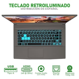 Foto 4 | Laptop Gamer MSI Thin 15 Nvidia Geforce Rtx 2050 Intel Core I5 12450h 16gb Ram 512gb Ssd 15.6'' 144hz W11h Teclado