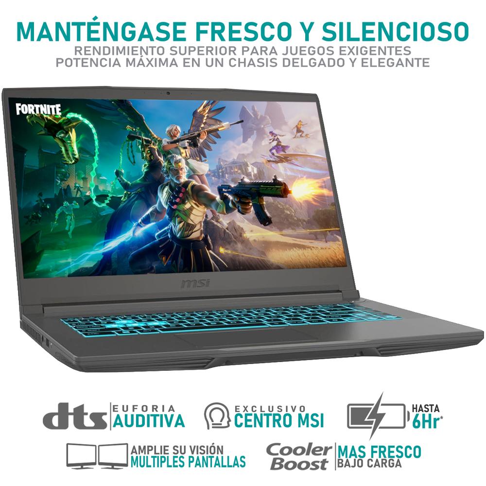 Foto 4 pulgar | Laptop Gamer Msi Thin 15 Rtx 4050 Intel Core I5 12450h 16gb Ram 512gb Ssd 15.6'' 165hz W11h + Mochila Teclado En Españo