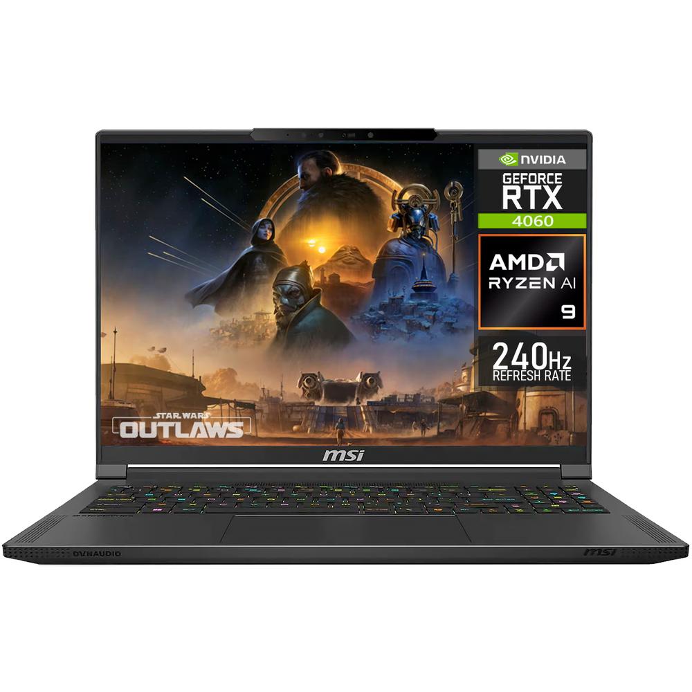 Laptop Gamer MSI Stealth A16 Geforce RTX 4060 AMD Ryzen 9 365 50 Tops 32GB RAM 1TB SSD 16'' 240hz W11H Teclado Español