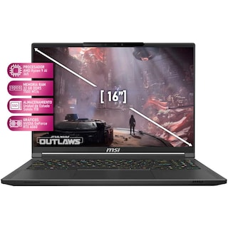 Foto 3 | Laptop Gamer MSI Stealth A16 Geforce RTX 4060 AMD Ryzen 9 365 50 Tops 32GB RAM 1TB SSD 16'' 240hz W11H Teclado Español